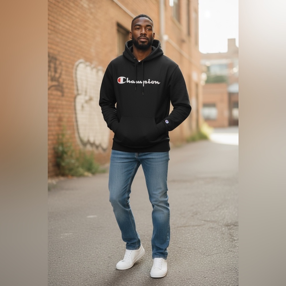 Champion Men's Black Hoodie